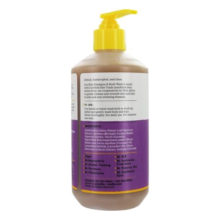 Shampoo e lavagem corporal para crianças Lemon Lavender - 16 fl. oz. Alaffia - Image 2