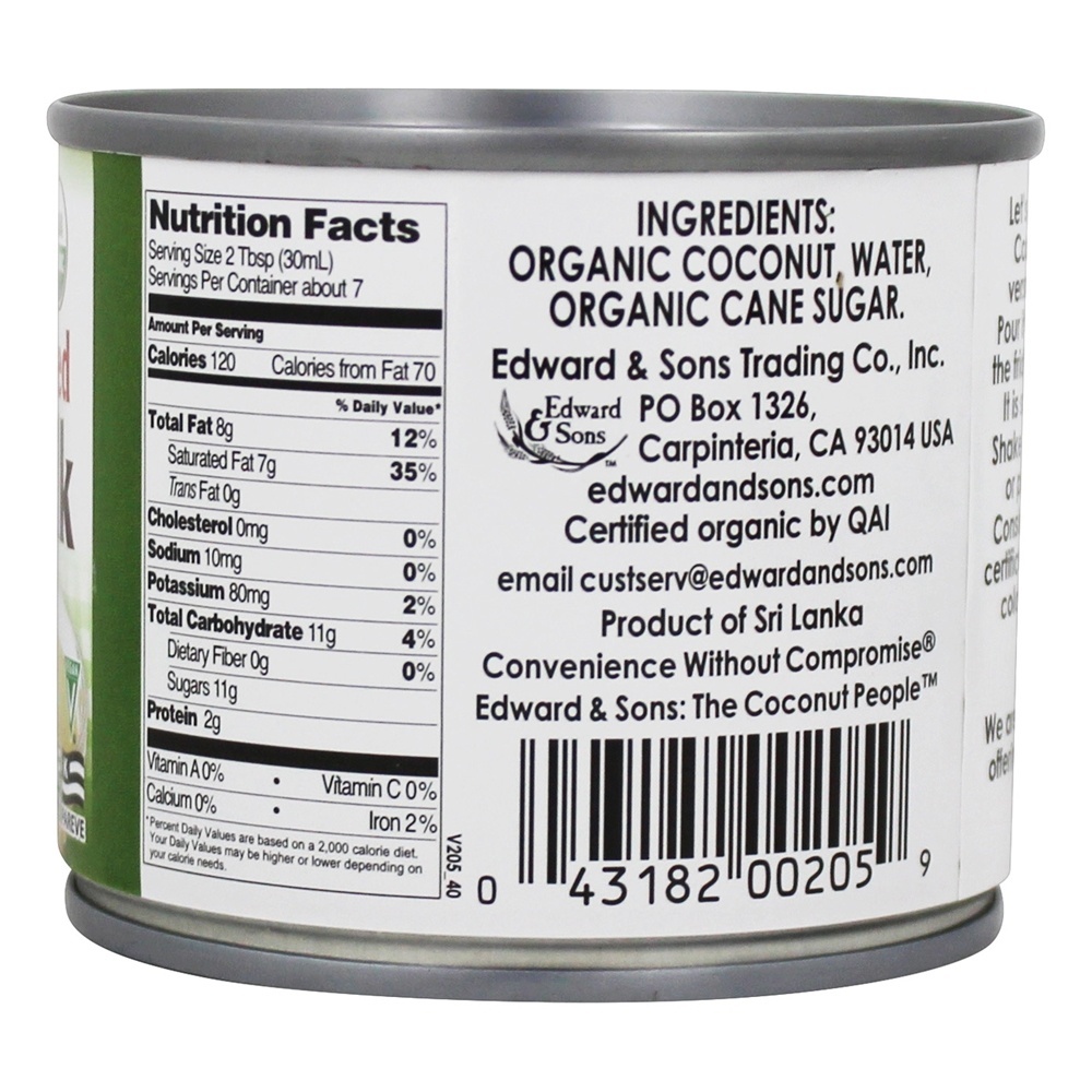 Leite de Coco Condensado Adoçado - 7.4 fl. oz. Let's Do...Organic - Imagem 2