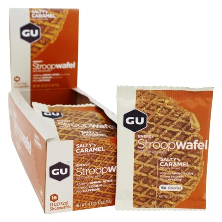 Energia Stroopwafel Caixa Salgado Caramelo - 16 Waffles GU Energy