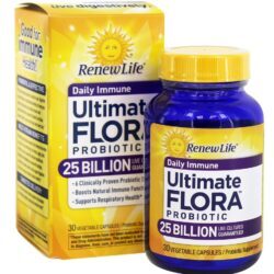 Ultimate Flora Probiótico Diário Para Melhora da Imunidade 25 Bilhões de UFC - 30 Cápsula (s) vegetal (s) Renew Life