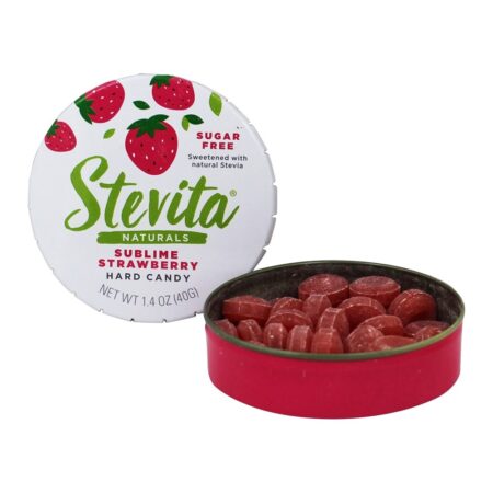 Doces Doces Adoçados com Stevia Sublime Strawberry - 1.4 oz. Stevita