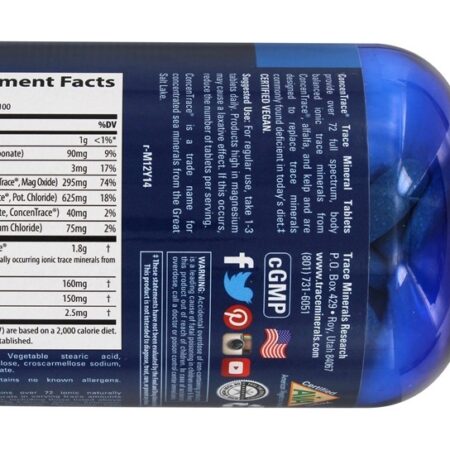ConcenTrace Complexo de Oligoelementos Iônicos - 300 Tablets Trace Minerals Research - Imagem 2