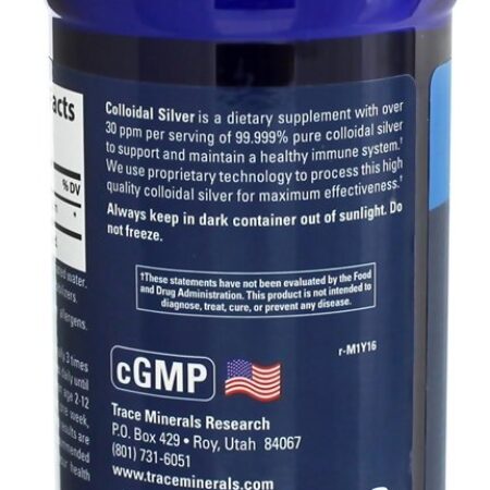 Prata Coloidal 30 Ppm - 16 fl. oz. Trace Minerals Research - Imagem 3