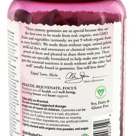 mykin Orgânicos Mulheres Múltiplas 40+ Inteiro Comida Gomoso Baga - 120 Gummies Garden of Life - Imagem 3