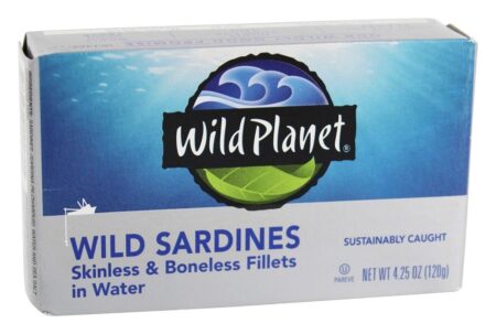 Sardinhas Selvagens na Água - 4.25 oz. Wild Planet