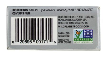 Sardinhas Selvagens na Água - 4.25 oz. Wild Planet - Image 3