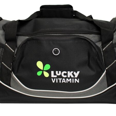 Mochila de ginástica de luxo Sport Duffle Black de 22 polegadas LuckyVitamin Gear — foto 1
