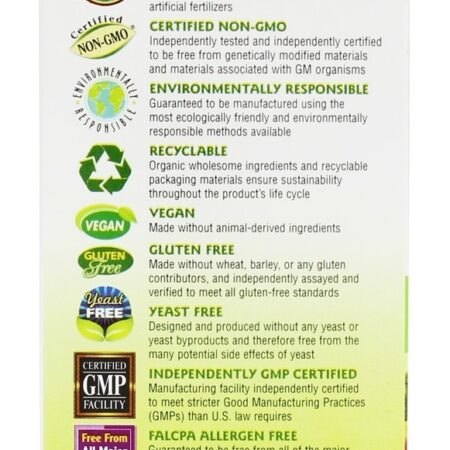 Source of Life Garden Vitamina B12 Orgânica - 60 Tampas veganas Natures Plus - Imagem 4