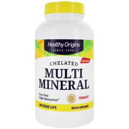 Mineral Multi Chelated livre do ferro de alta absorção - 240 Cápsula (s) vegetal (s) Healthy Origins