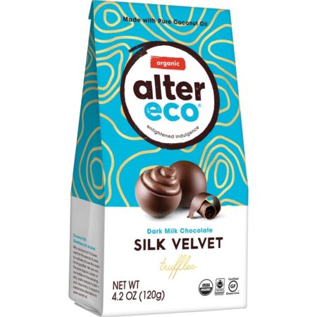 Trufas de chocolate com leite escuro orgânico Silk Velvet - 10 Peça (s) Alter Eco