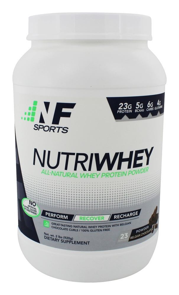 Nutriwhey Todos-Natural Soro de leite coalhado Proteína Pó Belga Chocolate - 2 lbs. NF Sports