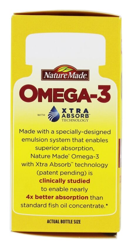 Omega-3 com Xtra Absorver Tecnologia - 30 Softgels Nature Made - Image 4