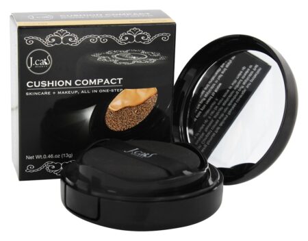 Todos-Em-Um Fundação Amortecer Compacto Médio Bege - 0.46 oz. J.Cat Beauty - Image 2