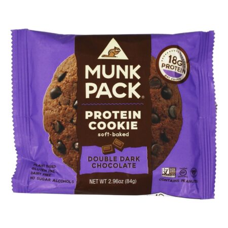 Bolinho de Proteína Soft-Baked Double Dark Chocolate - 2.96 oz. Munk Pack