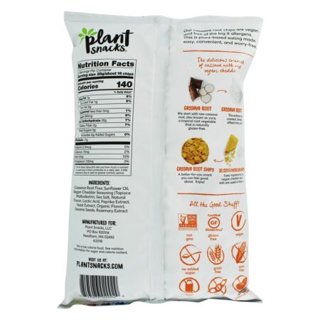 Cheddar de raiz de mandioca Cheddar vegan - 5 oz. Plant Snacks - Image 2