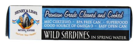 Sardinhas Selvagens na Água da Fonte - 4.25 oz. Henry & Lisa's Natural Seafood - Image 3