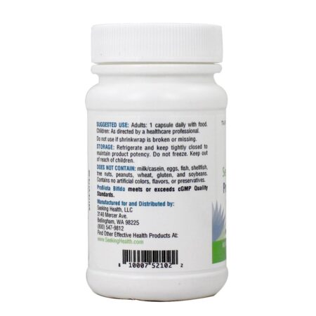 Probiota Bifido Probiotic 10 Bilhões de UFC - Cápsulas vegetarianas 60 Seeking Health - Image 3