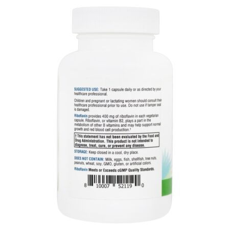 Suporte direcionado à riboflavina 400 mg . - Cápsulas vegetarianas 60 Seeking Health - Image 3