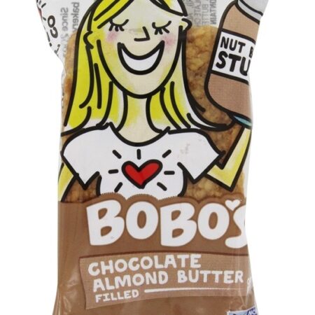 Manteiga De Amendoim Stuff’d Barra De Aveia Manteiga De Amêndoa De Chocolate Cheia – 2.5 oz. Bobo’s Oat Bars — foto 1