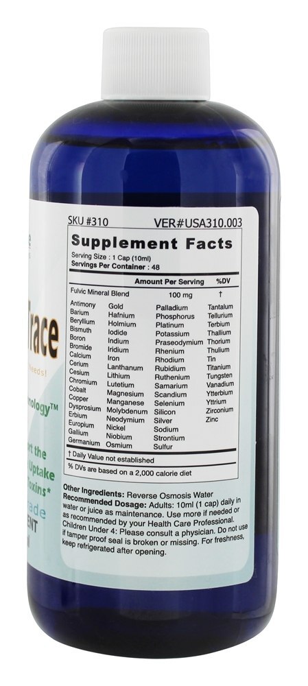 Líquido Iônico Fulvic Traçar Minerais Imune Apoiar - 16.2 fl. oz. Good State - Imagem 2