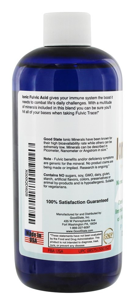 Líquido Iônico Fulvic Traçar Minerais Imune Apoiar - 16.2 fl. oz. Good State - Imagem 3
