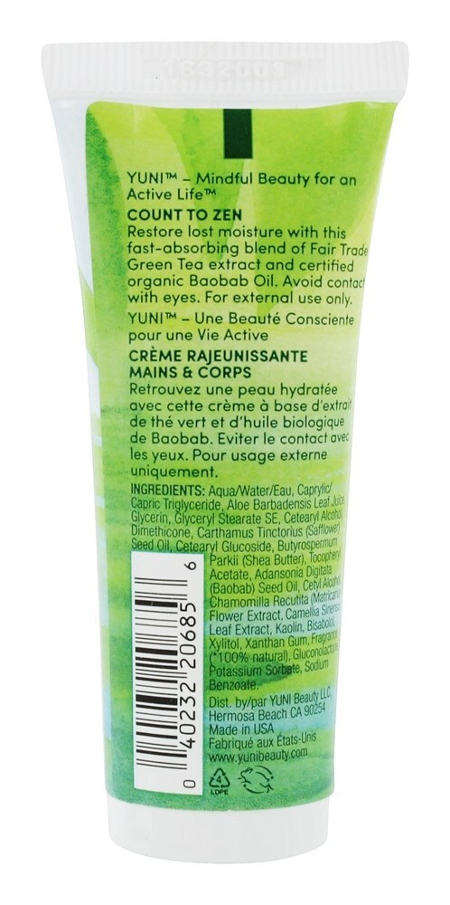 Contar Para Zen Rejuvenescedor Mão & Corpo Creme - 1 fl. oz. Yuni - Imagem 2