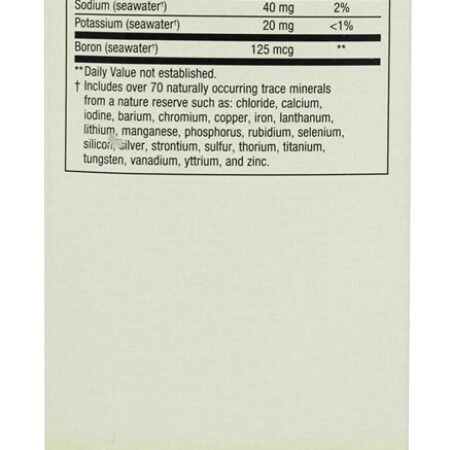 Whole Earth & Sea Profundidade Oceano Minerais Líquido - 3.38 fl. oz. Natural Factors - Imagem 2