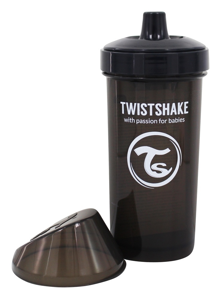 Criança Sippy Copo 12 Mês+ Preto - 12 oz. Twistshake