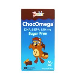 ChocOmega EPA e DHA sem leite para crianças, chocolate e chocolate laranja 150 mg . - 30 Mastigáveis Yum-V's Complete