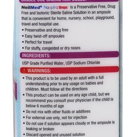 Naspira Gotas Para Bebês & Crianças - Pacote 12 NeilMed Pharmaceuticals - Imagem 2