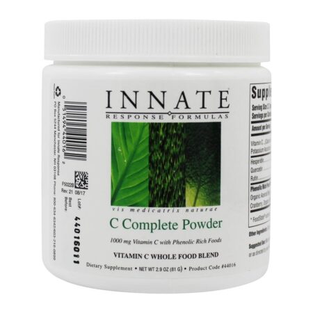 A vitamina C em pó completa Mistura Whole Food 1000 mg. - 2.9 oz. Innate Response Formulas