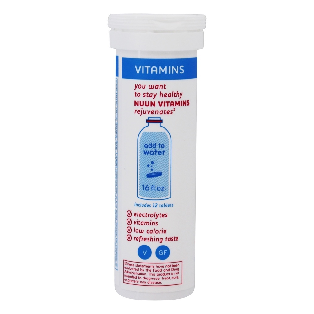 Complemento de Vitamina efervescente de hidratação Romã de mirtilo - 12 Tablets Nuun - Imagem 3