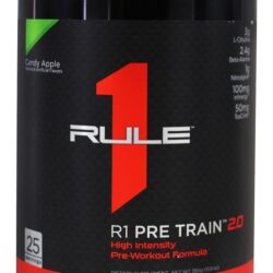 R1 Pré Trem 2.0 Alto Intensidade Pré-Exercício Fórmula Pó 25 Porções Doce Maçã - 390 Gramas Rule One Proteins