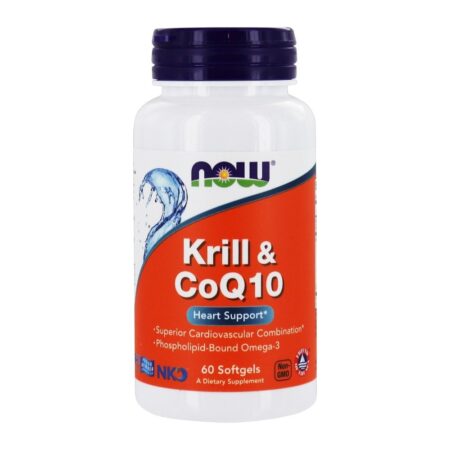 Krill & CoQ10 Apoio Para o Coração - 60 Softgels NOW Foods