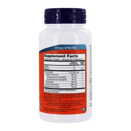 Krill & CoQ10 Apoio Para o Coração - 60 Softgels NOW Foods - Image 2