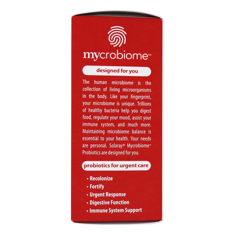 Mycrobiome Probiótico + Inulina Prebiótica Assistência Imediata 100 bilhões UFC - 30 Cápsula (s) vegetal (s) Solaray - Imagem 4