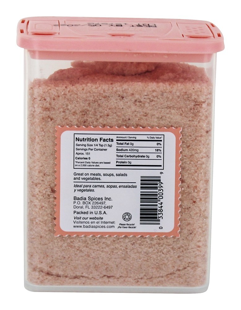 Glúten Livre Rosa Himalayan Salt - 8 oz. Badia - Imagem 3