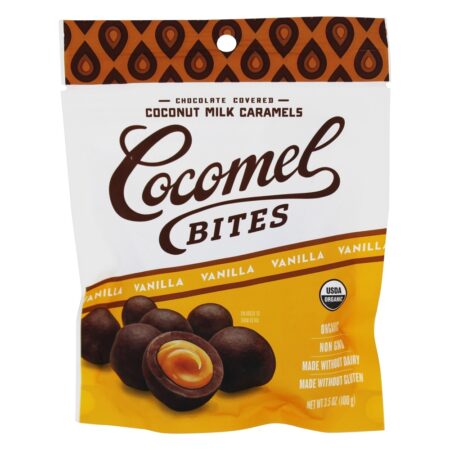 Mordida De Cocomel Orgânica De Baunilha - 3.5 oz. JJ's Sweets Cocomels