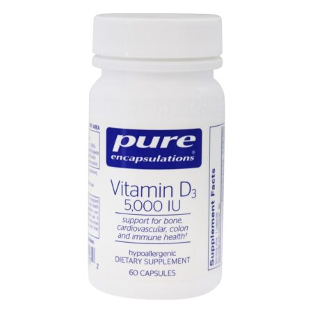 Vitamina D3 5000 UI - Cápsulas 60 Pure Encapsulations