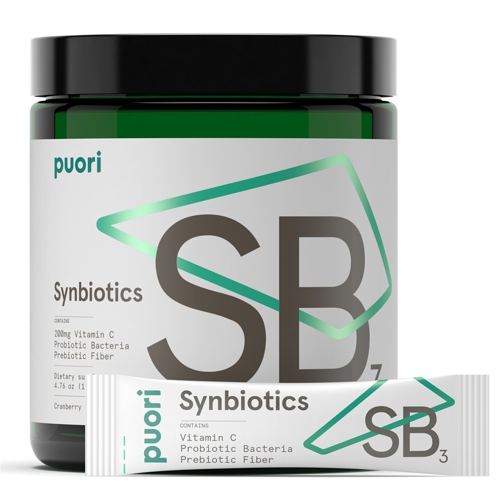 SB3 Probiótico & Prebiótico Simbiótico em Pó Sabor Cranberry - 30 Pacote (s) de Bastão Puori