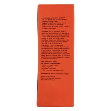 Toner de Vinagre de Framboesa - 4 fl. oz. Cocokind - Image 3