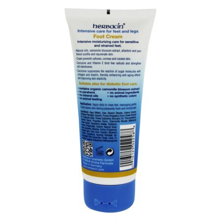 Creme para os Pés com Camomila e Uréia - 3.4 fl. oz. Herbacin - Image 2