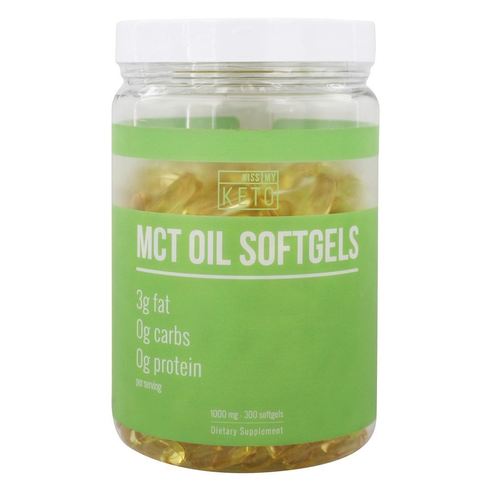 MCT Oil 1000 mg. - 300 Softgels Kiss My Keto