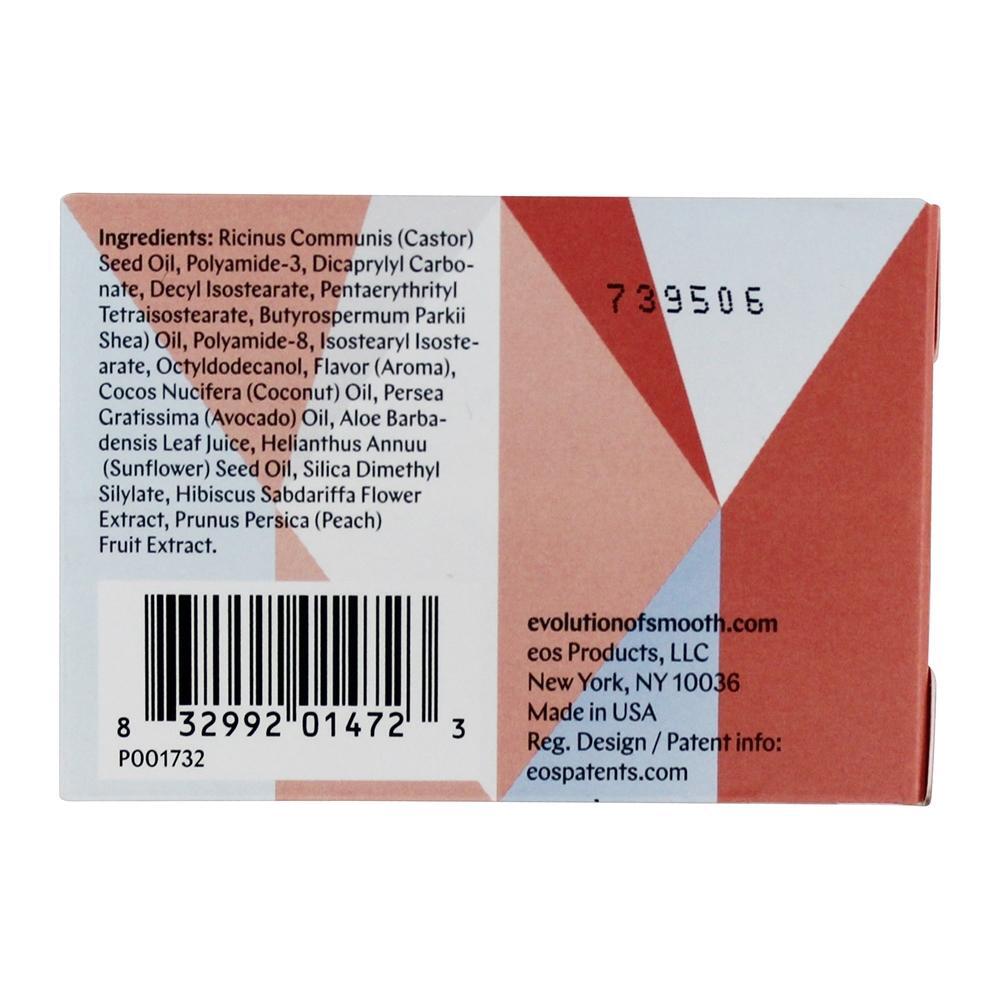Hidratação sem peso Bálsamo labial de cristal Esfera Hibisco Pêssego - 0.25 oz. EOS Evolution of Smooth - Imagem 2