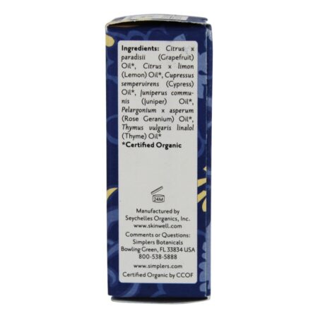 Mistura de Terapia Orgânica Desintoxicação e Renovação de Óleo Essencial - 0.17 fl. oz. Simplers Botanicals - Image 2