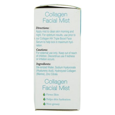 O tonalizador facial da névoa do colagénio revitaliza & firma a pele - 2 fl. oz. Hyalogic - Image 3