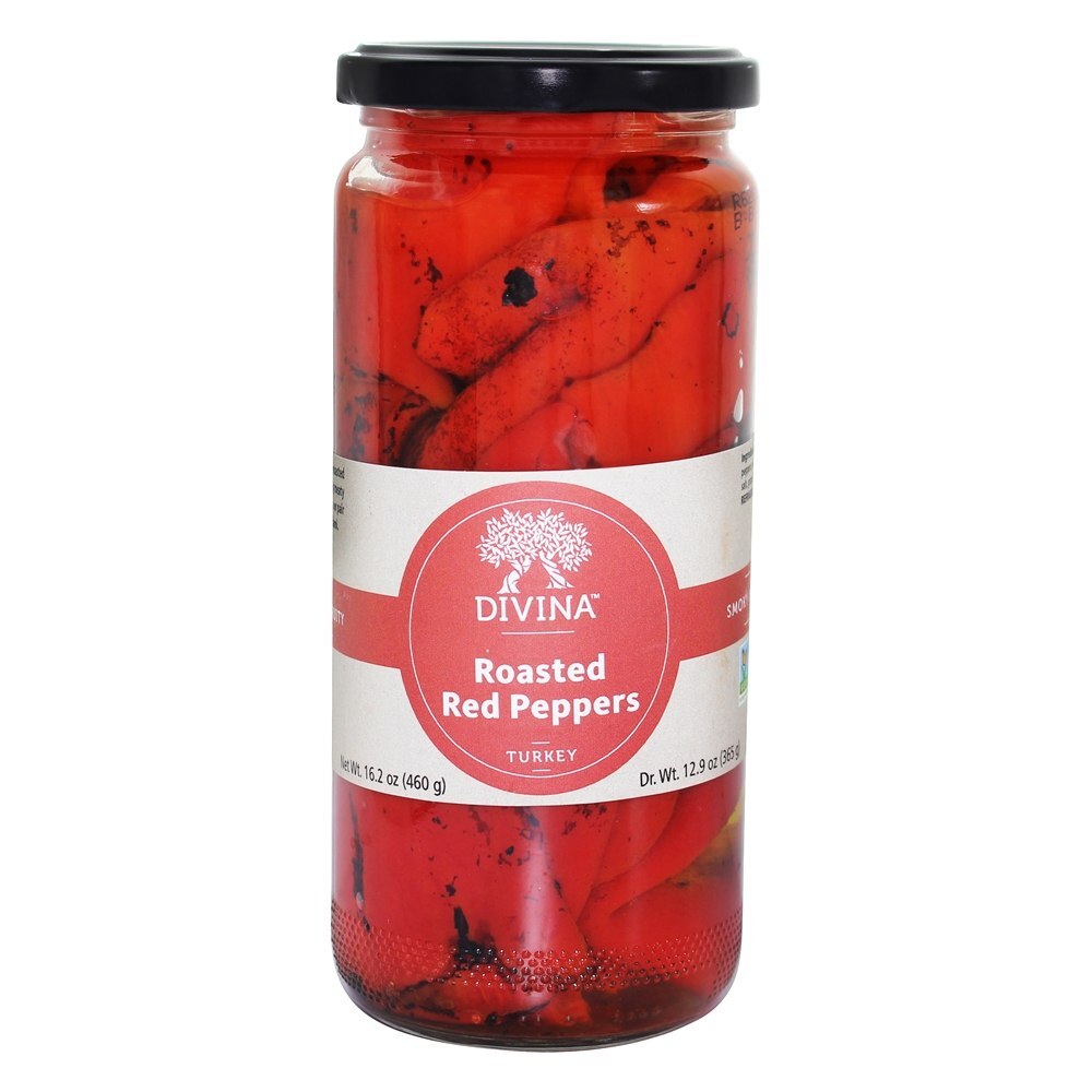 Pimentas vermelhas assadas - 16.2 oz. Divina