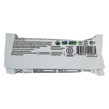 Orgânico Caber Alto Proteína Peso Perda Bar Chocolate Coco Amêndoa - 1.9 oz. Garden of Life - Image 3