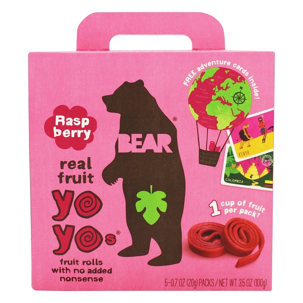 Framboesa Real De Rolinhos De Frutas YoYos - 5 Pacote (s) Bear