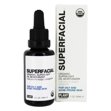 Superfacial Orgânico Super Luz óleo Hidratante Para Oleoso & Acne Inclinado Pele - 1 fl. oz. Plant Apothecary - Image 2